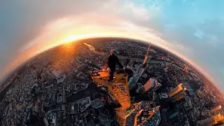 CRAZY Sunrise 300m Above The City