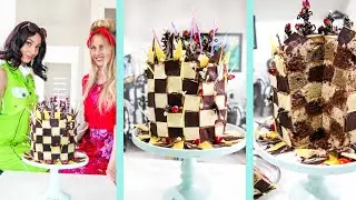 Checkerboard Cake! | Queen's Gambit Inspired Chess Board Birthday Cake | Lockdown Birthday Ideas 60s