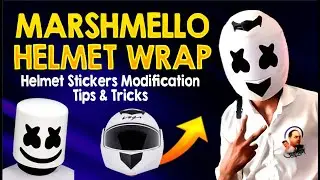 Helmet Stickers Modification | Gave a new look to the bike helmet | Ranjeet Arts Pamgarh