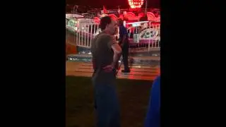 freaky fair worker dancing