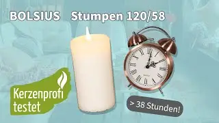 Im Test: Bolsius Professional Stumpenkerze 120/58