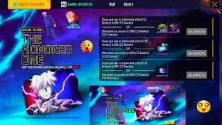 Free Fire x Jujutsu Kaisen Event 🥳 | Gojo Gloo Wall FREE 😱 | The Honored One.