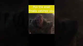 Immortal snail snaps thanos #shorts #avengers #endgame #immortalsnail