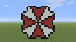 Minecraft Pixel Art - Umbrella Corp Logo