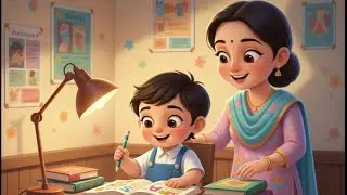 परीक्षा आई  Cute Baby Rhyme | Hindi Nursery Rhymes | Kids Learning Song | Study Motivation Poem | 