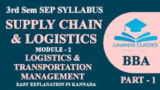 3rd sem BBA SEP SYLLABUS Supply Chain And logistics Module 2 LOGISTIC AND TRANSPORTATION MANAGEMENT 