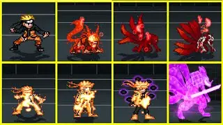 Naruto Transform Base, Senjutsu, Kyuubi Chakra Mode, Bijuu Mode, Sage Kyuubi Mode, Sage Six Path