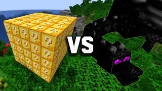 Beating the Ender Dragon Using ONLY Lucky Blocks