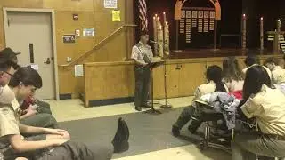Jordan Jung - Senior Patrol Leader speech at Court of Honor