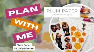 💀 DAILY PLAN WITH ME 💀 Plum Paper Planner | Plum Paper | A5 Planner | 11/01/25