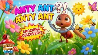 Anty Ant Anty Ant! 🐜 Fun Insect Song for Kids | Teamwork & Hard Work Learn Insects |  Mannu Rhymes