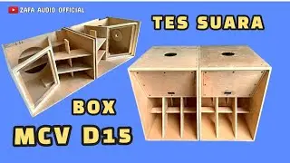 cek sound box mcv D15 - speaker b&c