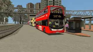 OMSI 2 KMB 3ATENU 217 VS 3142@49X 青衣碼頭 Tsing Yi Ferry &rarr; 廣源 Kwong Yuen