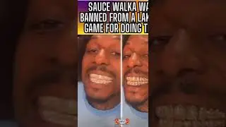 SuaceWalka Gets banned From Lakers Game For This 😳 #saucewalka #lakers #losangeles #houston #drill