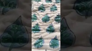 hand block print cotton quilt