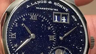 A Lange & Sohne Lange 1 Copper Blue Aventurine Gold Flux Moon Phase