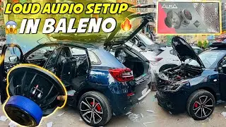 Baleno Music Setup 😱🔥 Best Premium Car Audio Setup 🔊🔊 4 Aura Midrange Installed , Damping