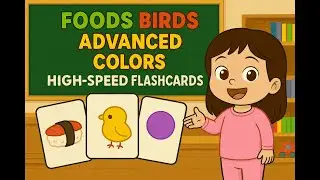Right Brain Training: High-Speed Flashcards (Foods, Birds, Advanced Colors)