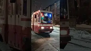 #трамвай ЛВС86КМ 5206 и КТМ28 на Шаврова! #санктпетербург Снимал с @Iloveyoutram10itstrollbass