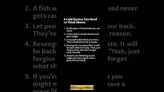 4 Cold Quotes You Need To Think About... #quotes #interestingfacts #viralshorts