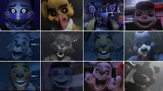 Forgotten At Fredbear's - All Jumpscares & Death Messages