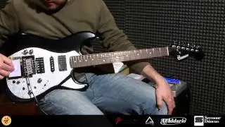Kaoss pad guitar - audio test - sustainer - fuzz factory - midi xy pad