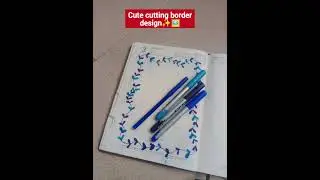 5 cute border design for project|#shorts#viral#border design