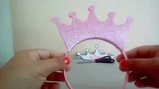 Tiara com coroa de EVA