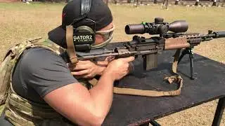 M14 EBR shooting