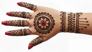 Arabic Mehndi Design | Back Hand Detailed Style