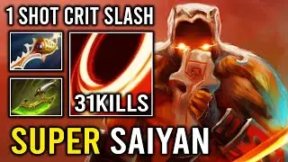 EPIC Super Saiyan 550 Attack Speed Unlimited Crit Blade Dance 1 Shot Juggernaut Dota 2