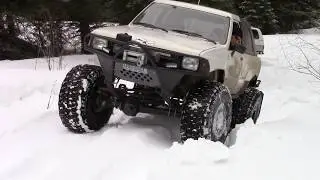 Snow Wheeling The Lime Quarry spring 2019
