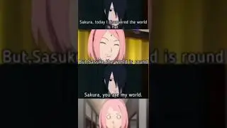 #anime #sasuke #sakura Sasuke roast Sakura 😹😹