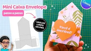 Como fazer Caixa Envelope no Canva com 1 &uacute;nica folha A4 (passo a passo f&aacute;cil)