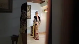 Dolly Jain Unique Saree Draping with a Jacket over it