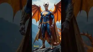 Superman's Vs Dragon Hybrid Fusion ❤️💪🏿💥. #marvel #avengers #superman#hulk #spiderman#captainamerica
