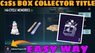 How to Get C2S5 Box Collector Title in BGMI | Free Title in c2s5 | All Box Collector location Bgmi