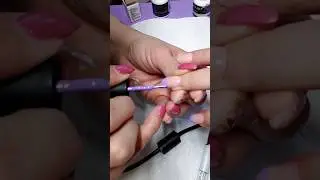 ombre tip #luminarynailsystems #youngnails #ombrenails #nailtutorialclips