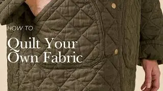 How to Quilt Fabric for Sewing Garments
