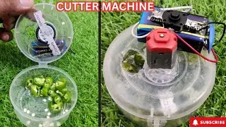 How To Make Cutter With DC Motor l How to make grinder with DC motor l Chili cutter DC motor 