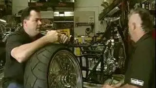 Ralph Randolph riding a Knockout custom