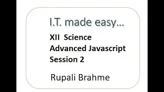 Educational Programme   Class XII   Sci   Sub   Information Technology   Advanced Java