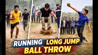 Aaj Hui Full Physical Training 🔥 Running + Long Jump + Ball Throw | Day 2
