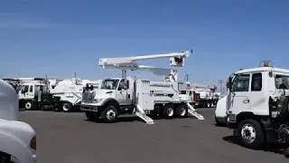 2004 International 7400 Altec AM855-E81 Elevator Bucket Truck