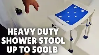 Shower Stool Review and Safety Demonstration | LandTale Shower Stool
