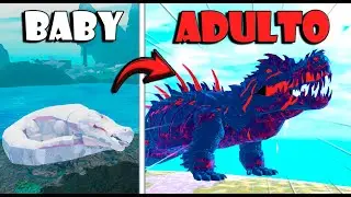 Sobrevivendo como Kaiju Crocodilo | Creatures of Sonaria - ROBLOX (PT-BR)