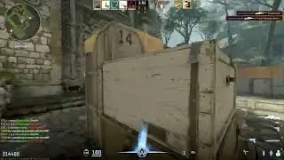 bombsite A defense with a sniper rifle