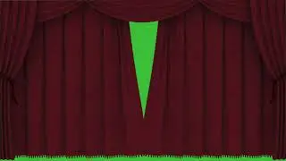 Realistic Curtain Opening Green Screen
