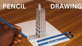 Mini SKYSCRAPER on Paper | 3D Trick Art Illusion