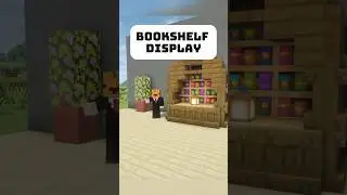 Bookshelf Display in Minecraft (upgrade build) #minecraft